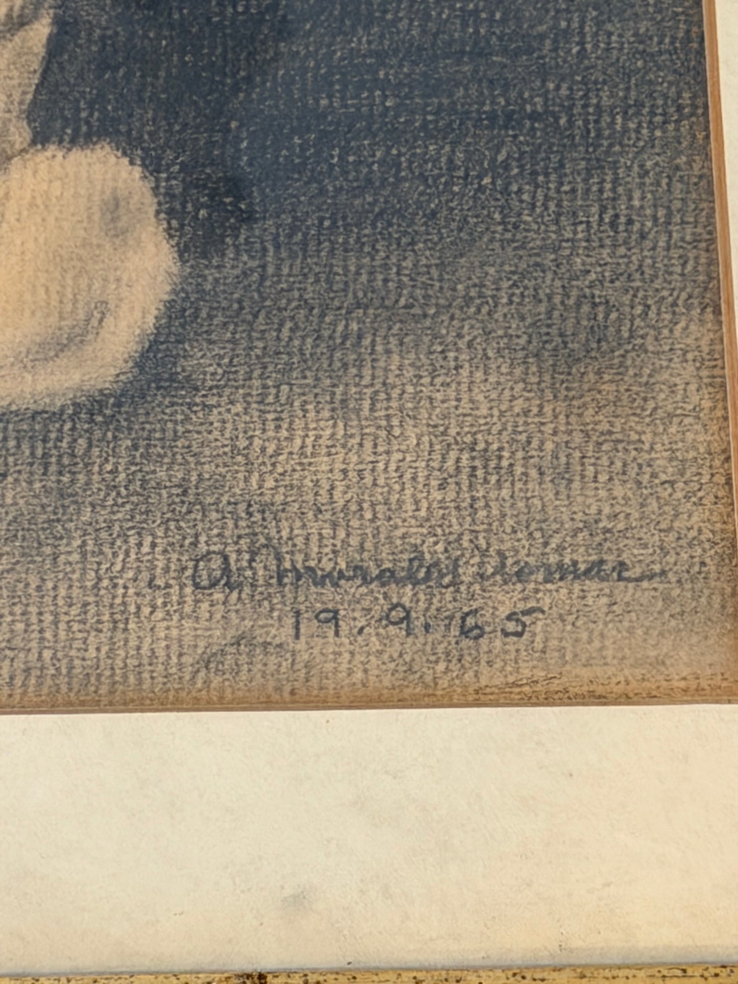 Vintage Sketch of Girl With Baby