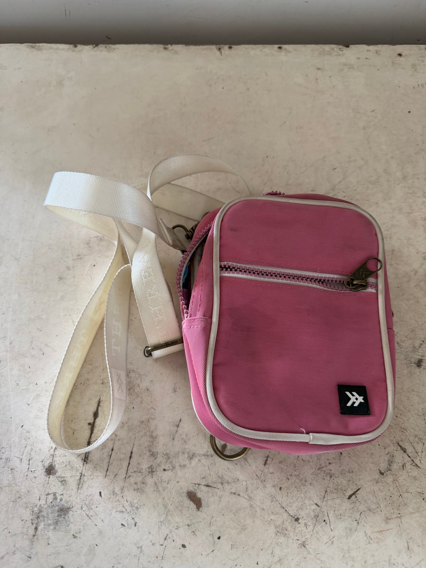 Pink Thread Crossbody Bag