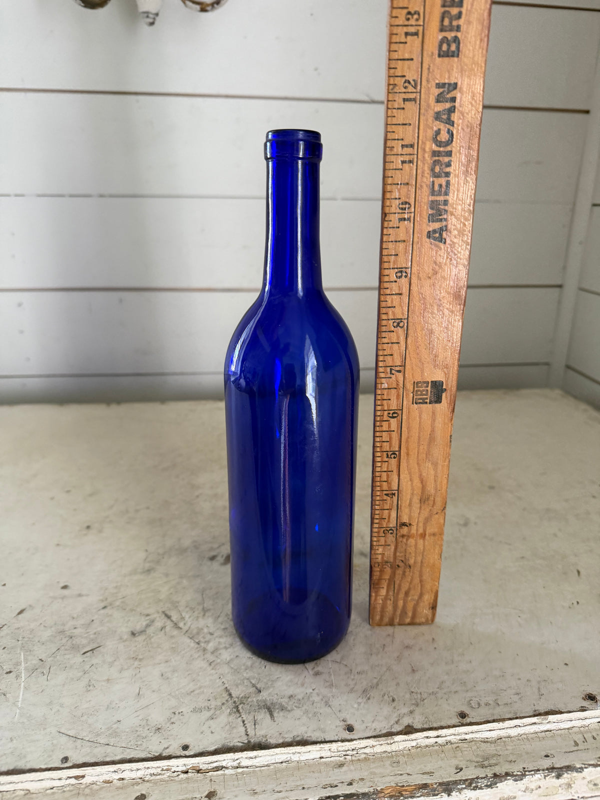 Vintage Cobalt Blue Glass Bottle