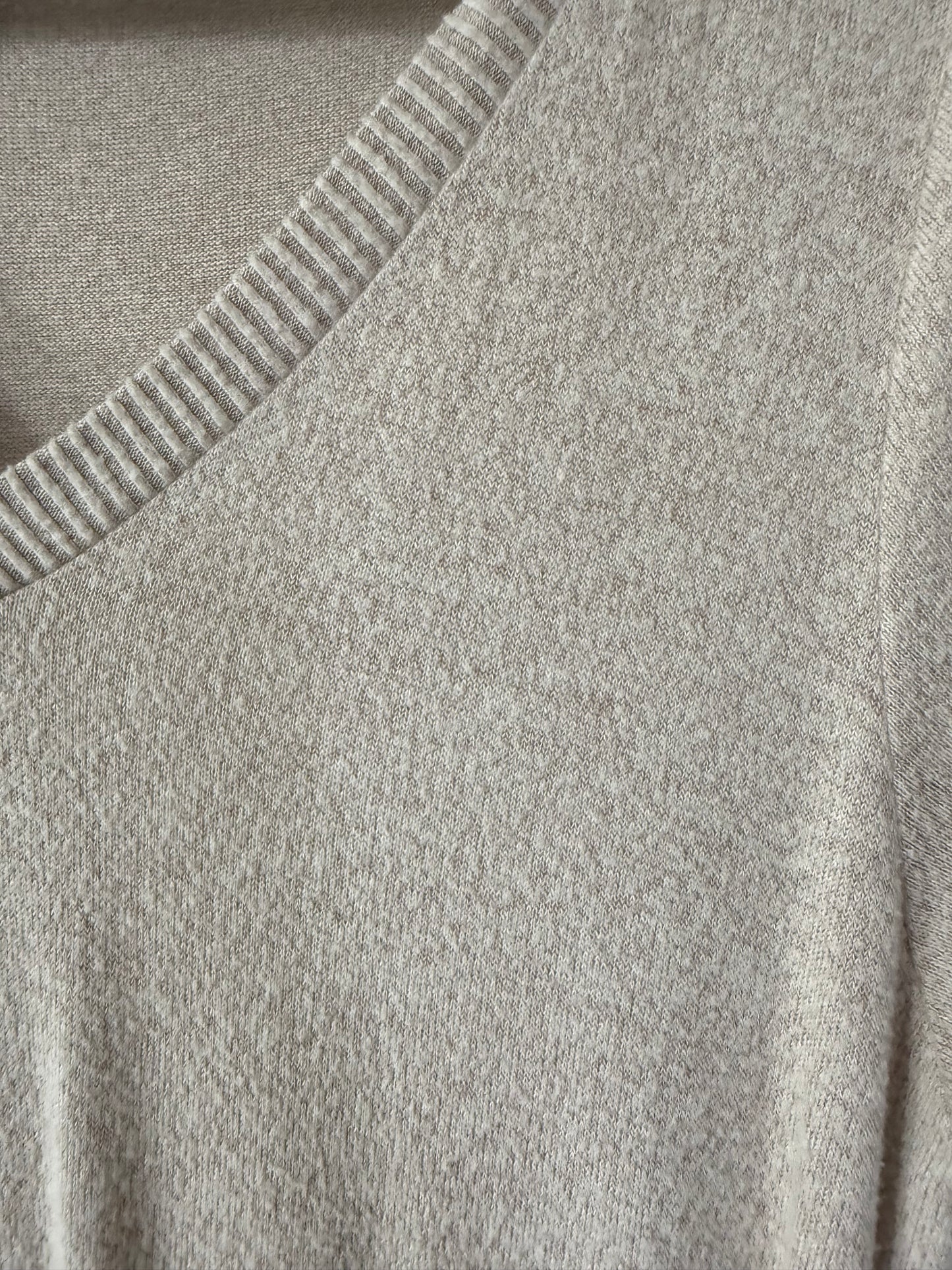 Downeast Taupe Sweater Dress Medium - has some piling