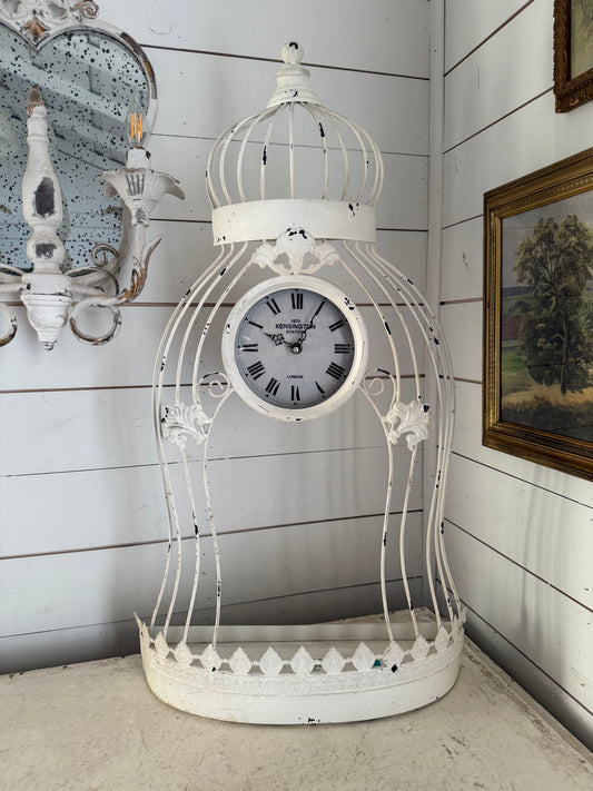 Oversized Birdhouse Clock with shelf