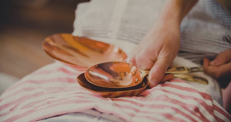 Copper Measuring Scoops cups