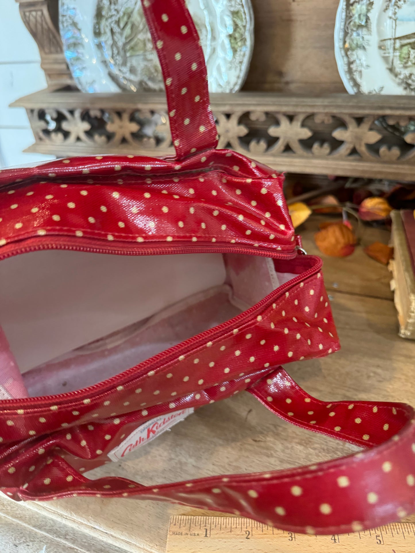 Cath Kidston Red Polka Dot Bag