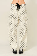 Polka Dot Barrel Jeans