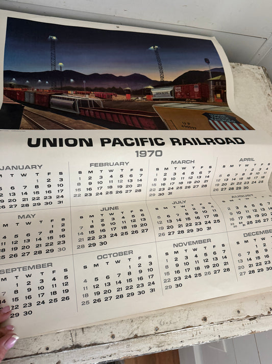 Vintage Union Pacific Railroad Calendar