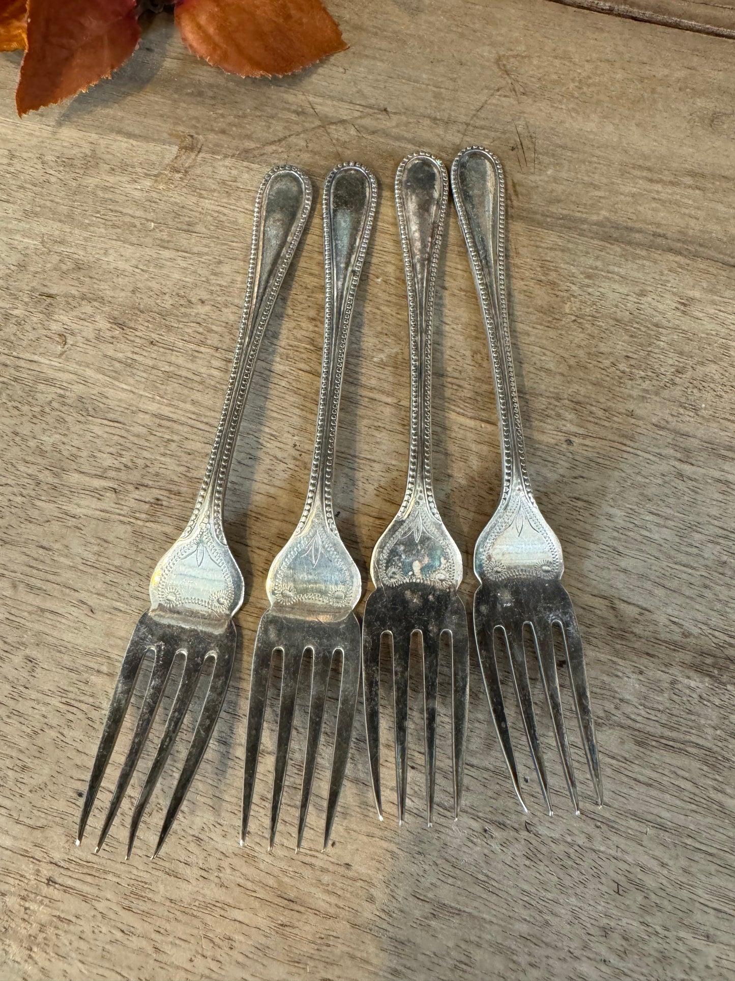 Set of Victorian Silverplate Forks