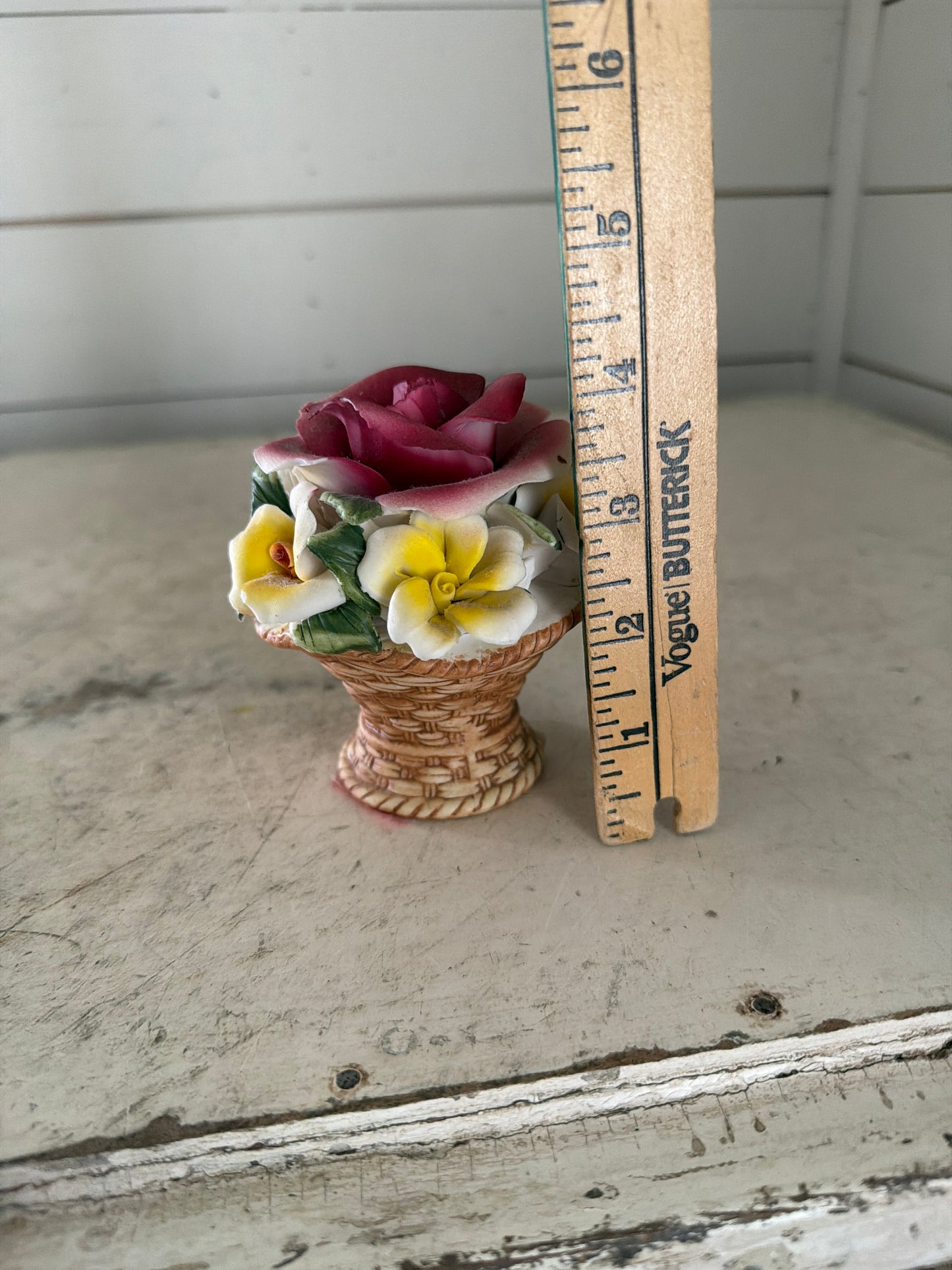 Ceramic flower basket