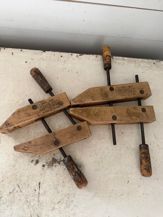 Vintage Jorgenson Wood Clamp Sold Individually