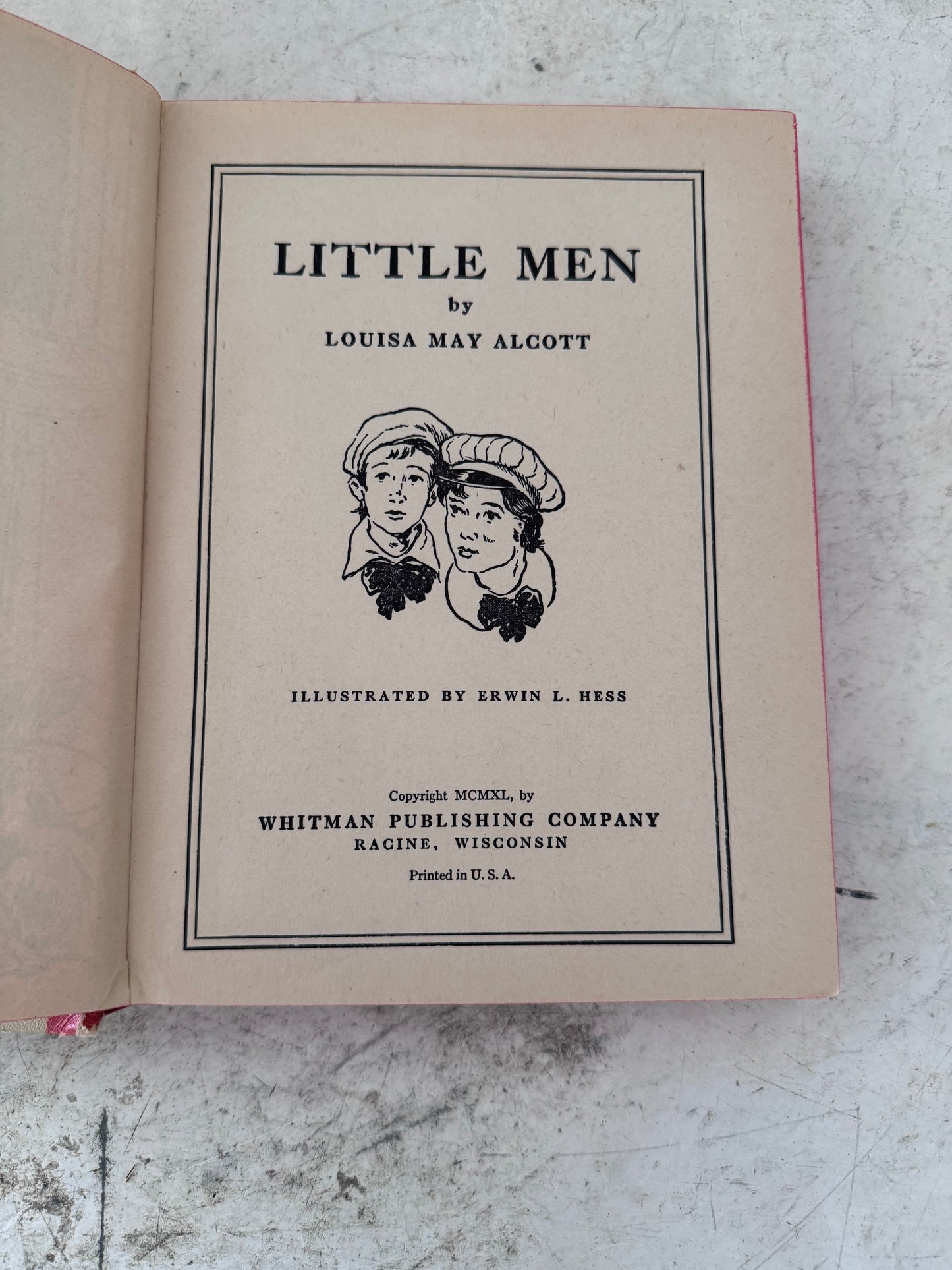 Little Men Louisa May Alcott Hardcover 1940
