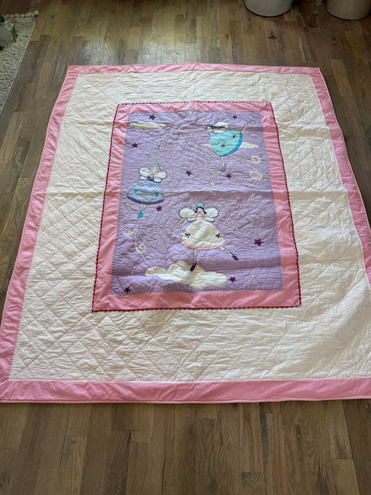 3 Ballerina Hand Stitched Quilt - Twin