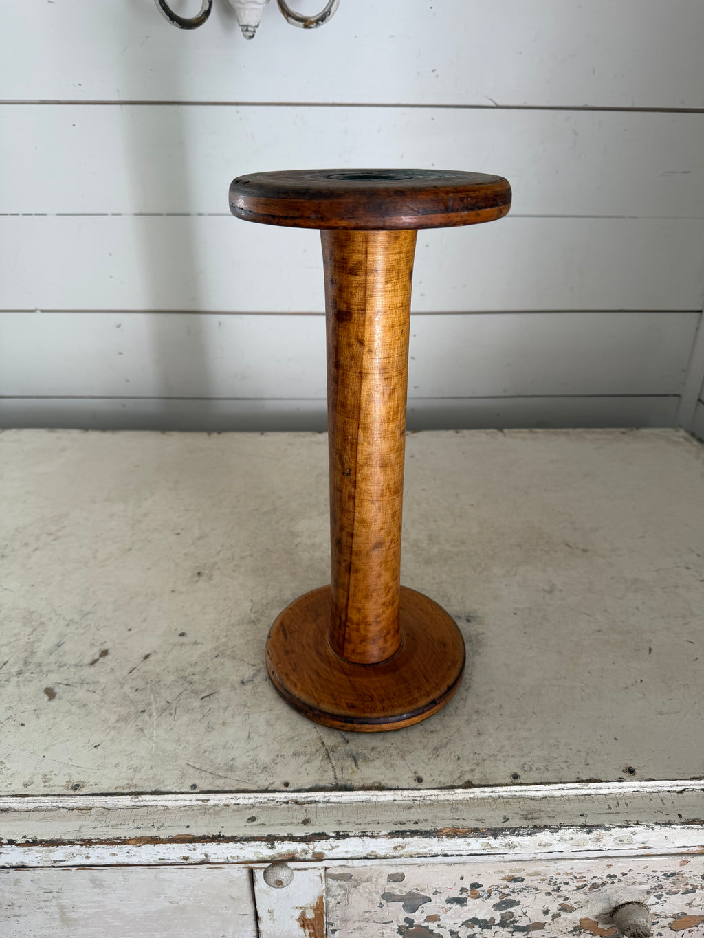 Large vintage industrial spool