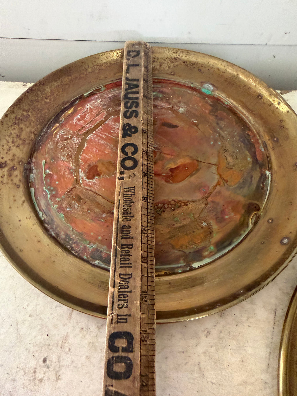 Vintage brass charger sold individually