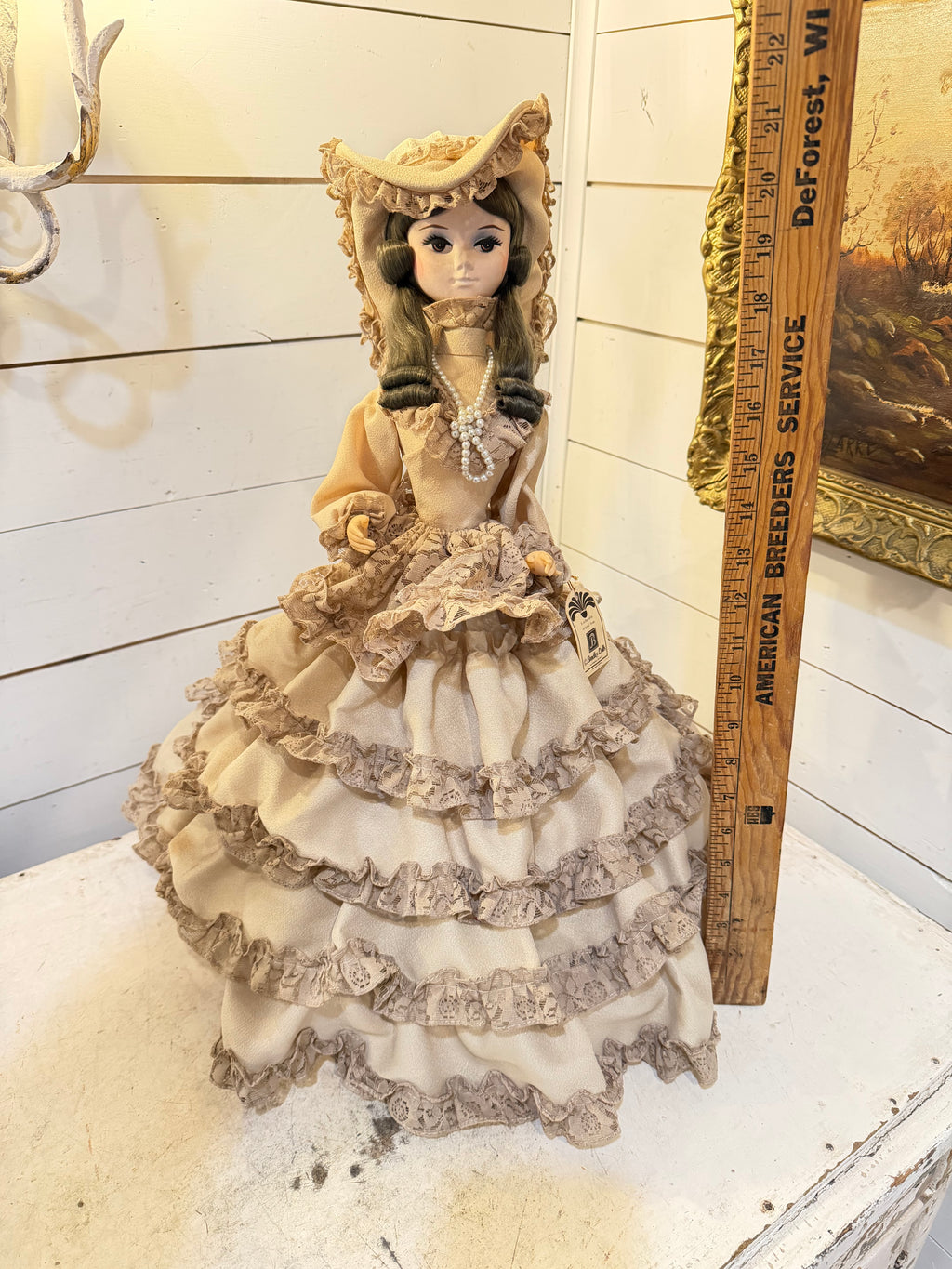 Vintage 1980s Bradley Doll “Victorian Boudoir” ￼