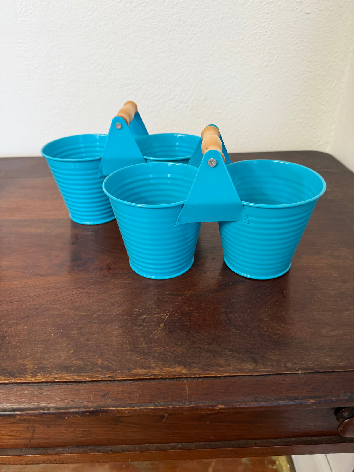 Metal Double Bucket Planter - Will Get Makeover - Sold Individually