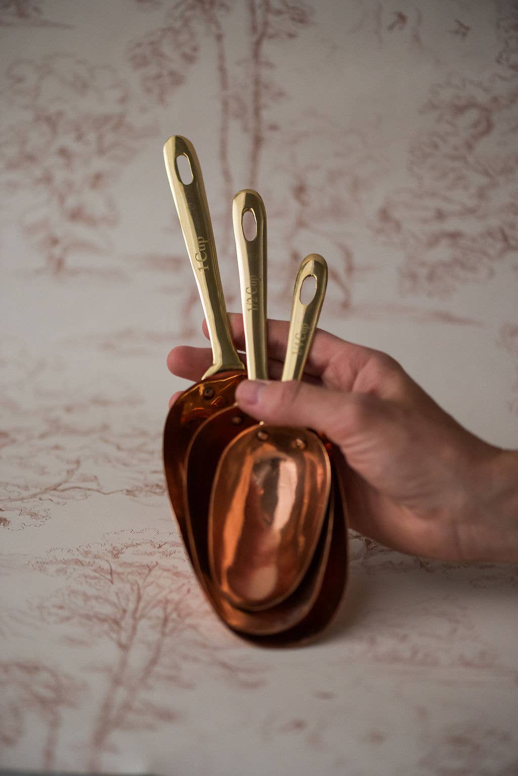 Copper Measuring Scoops cups