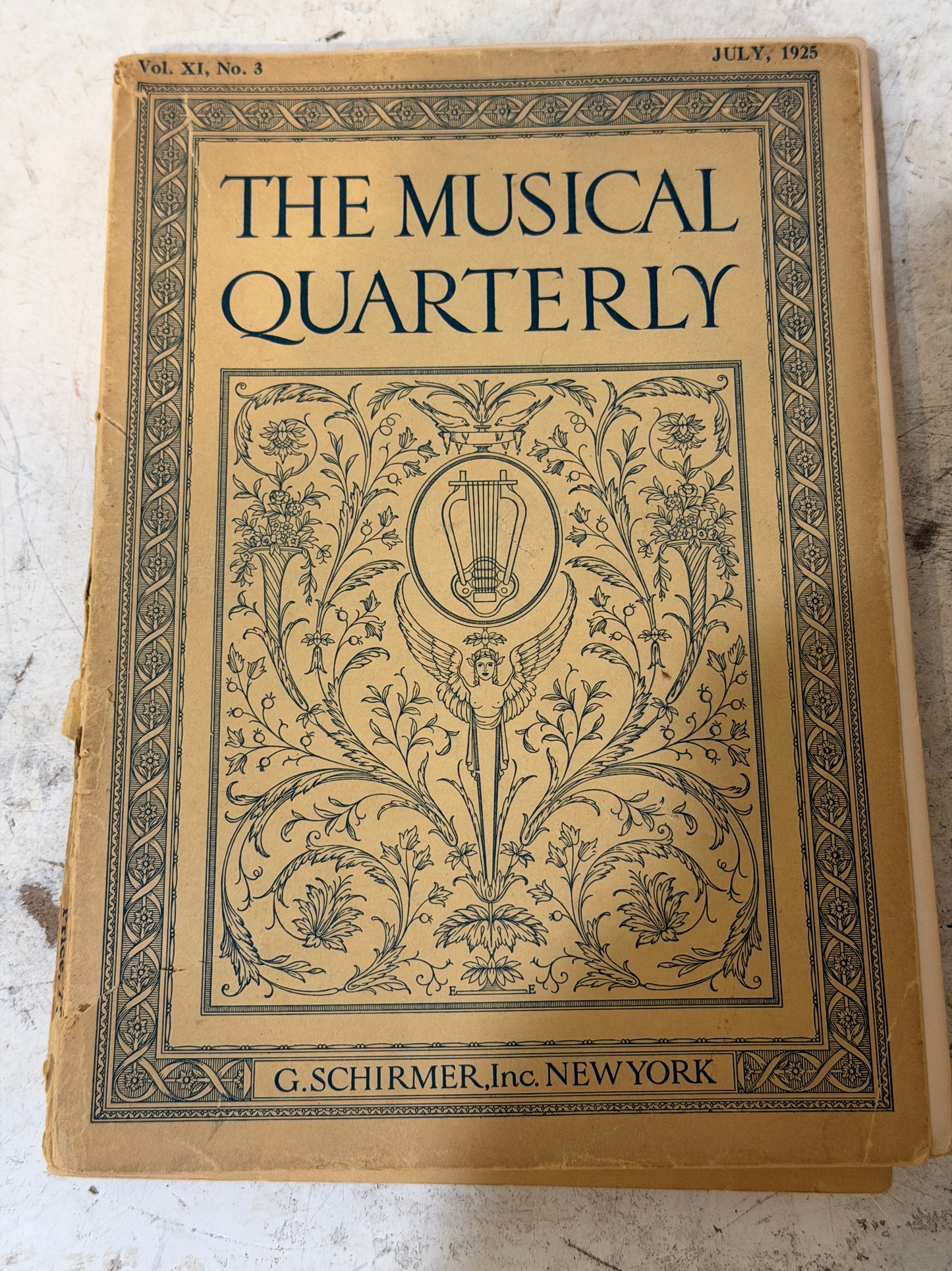 July 1925 issue of The Musical Quarterly published by G. Schirmer, Inc. in New York