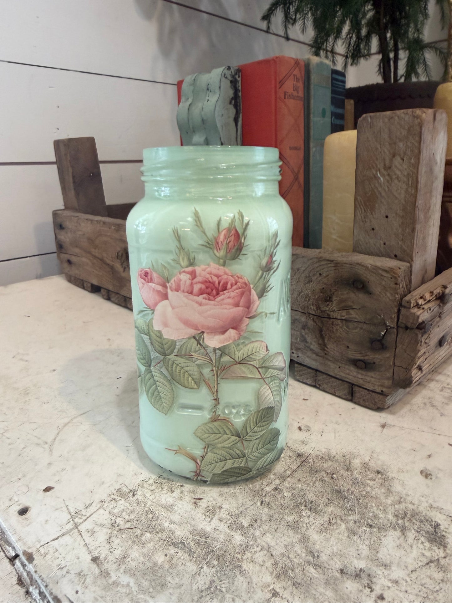 Hand Painted Jar for decor