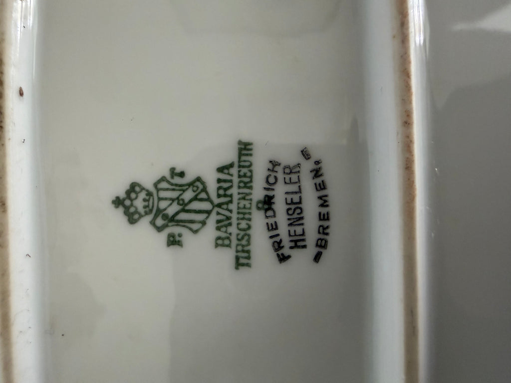 Large white platter with Gold trim P.T. Tirschenreuth Bavaria