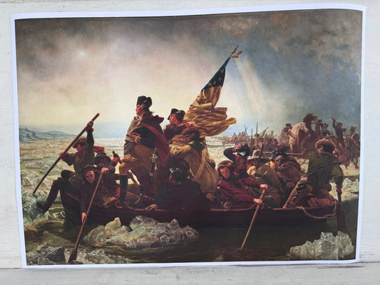 George Washington Crossing the Delaware Archival Print on Canvas 17-1/4 x 23-3/4” -not matted or framed - Print may Ship rolled