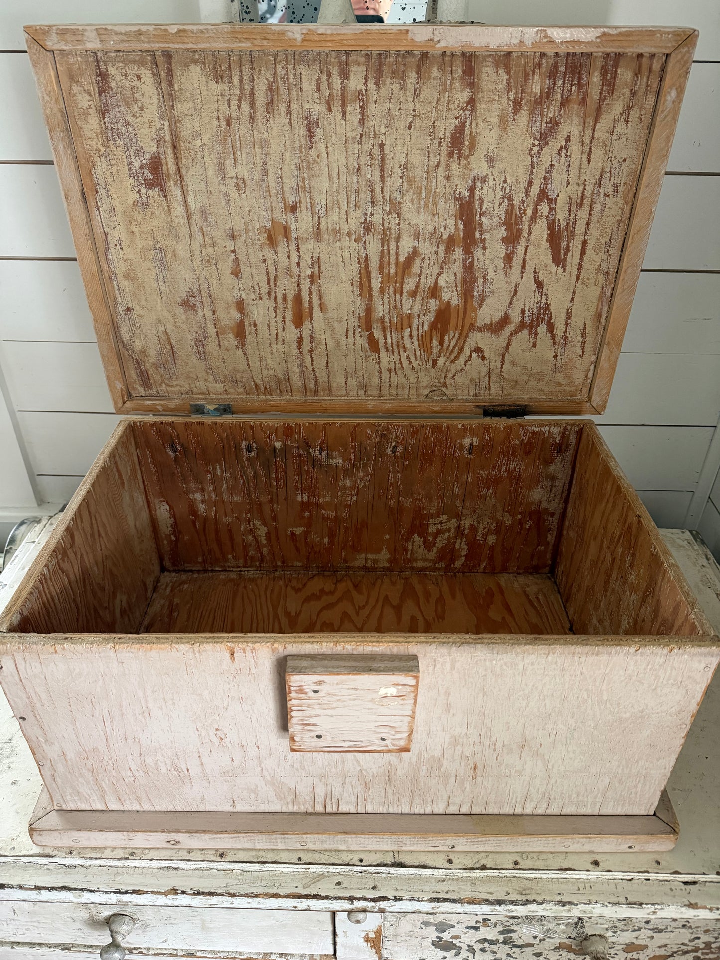 Large Handmade Wood Kindling Box - Will Get Makeover