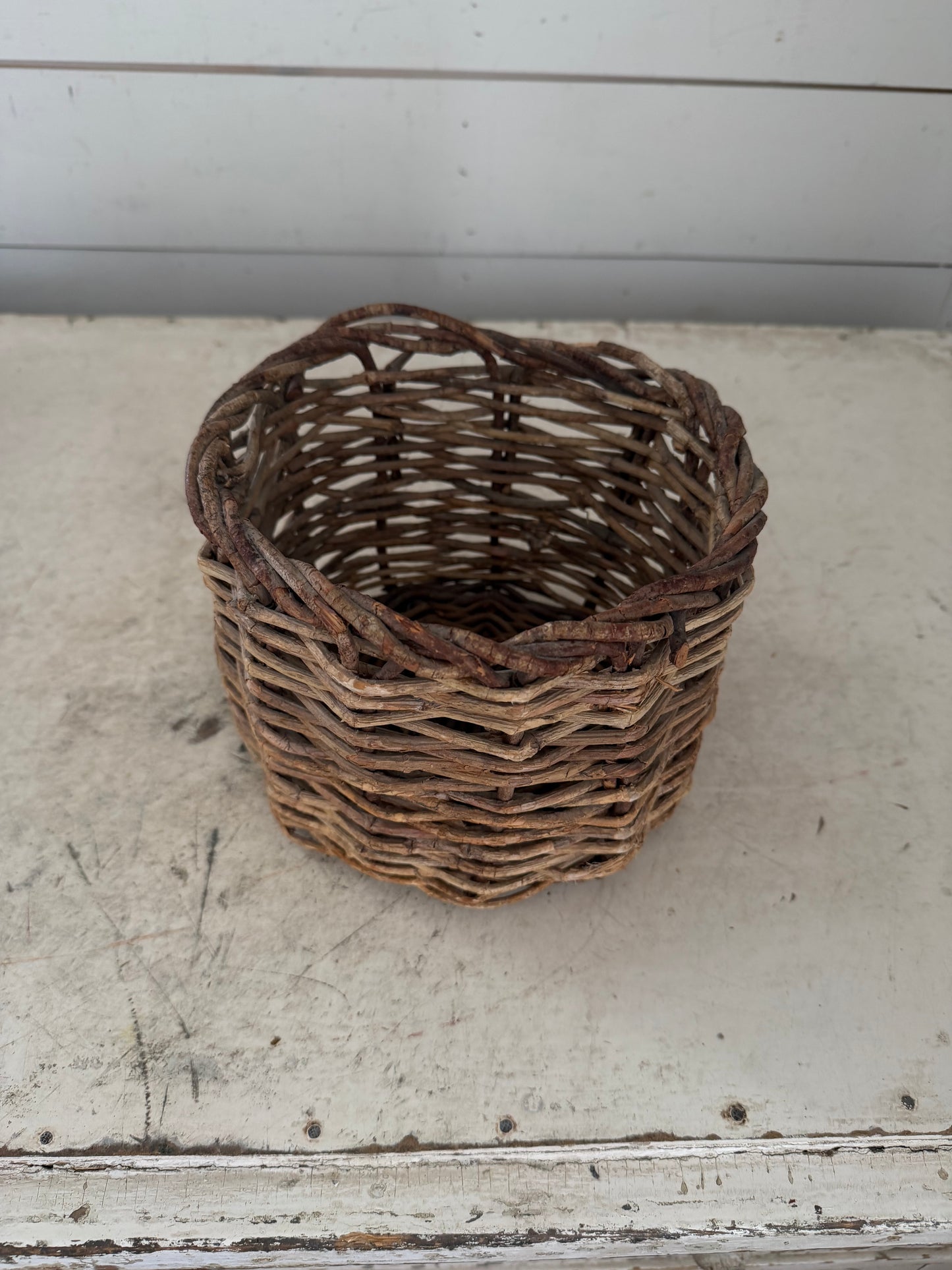 French Country Style Round Basket