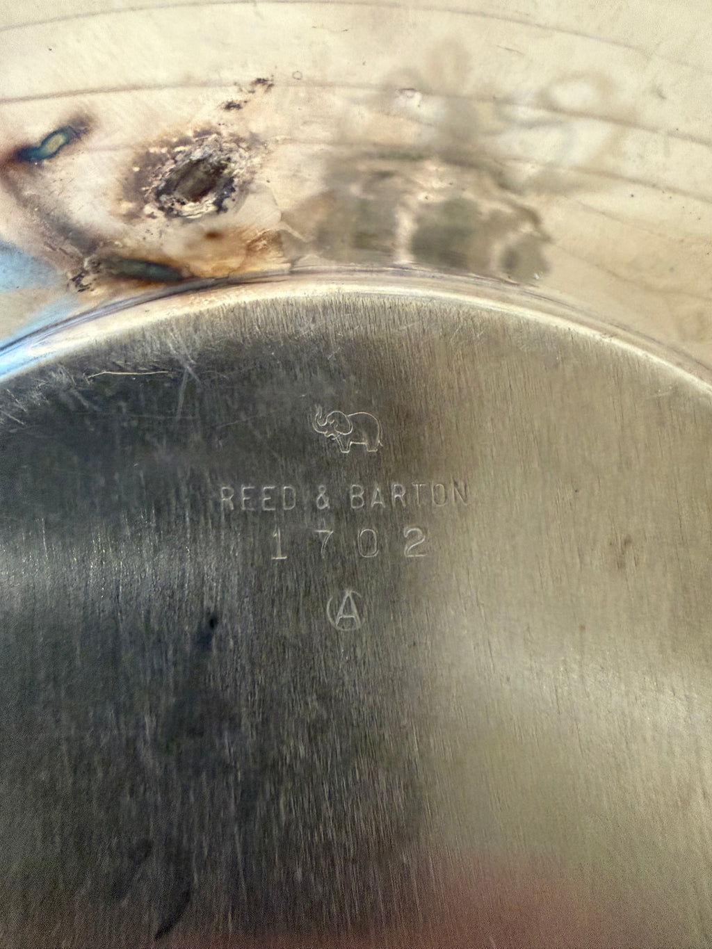 Vintage Reed & Barton Silver Platter - Will Get Makeover