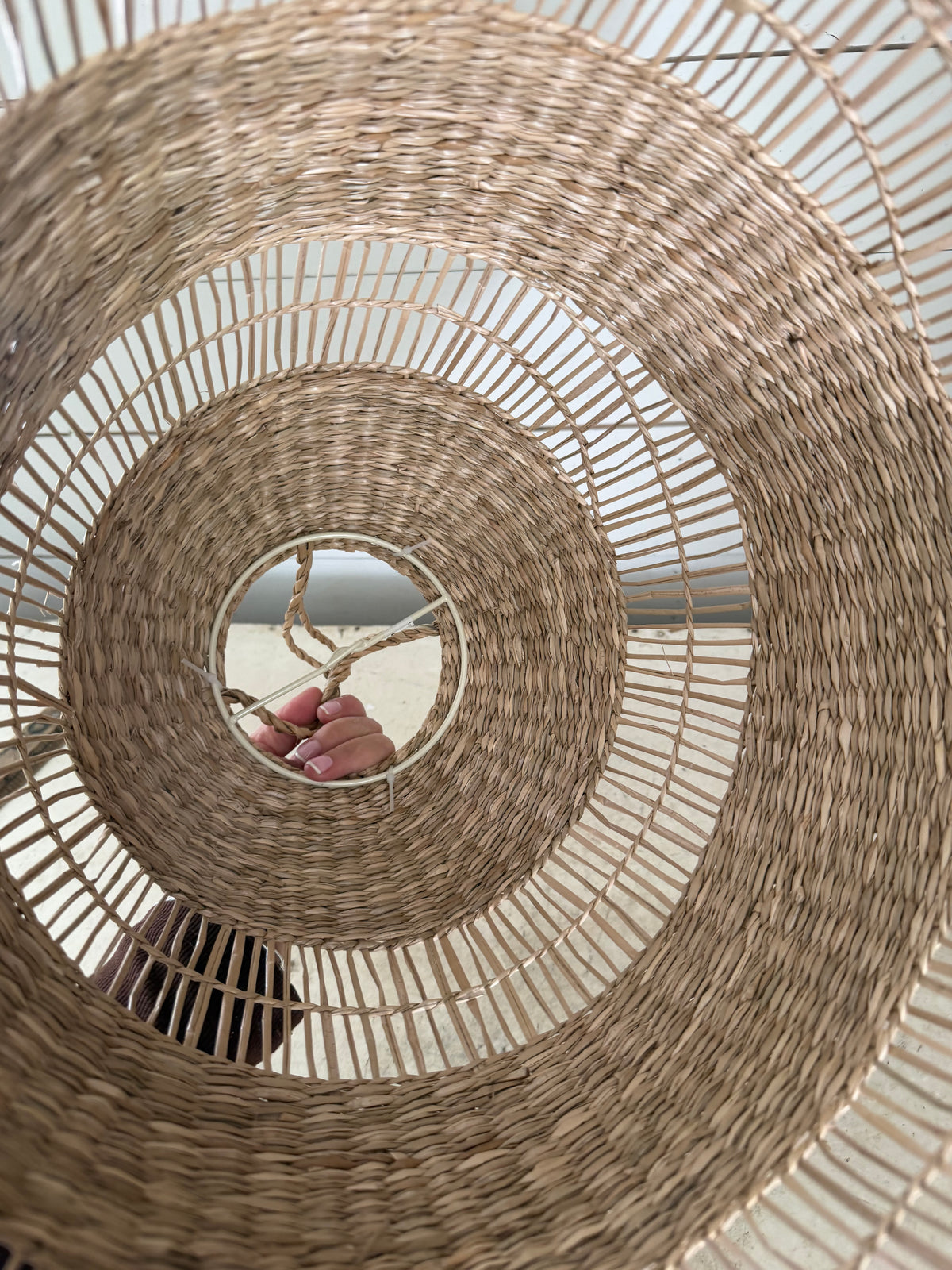 Pendant Basket Lamp Shade Seagrass/Handmade