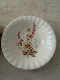 Edwin Knowles fruit bowl features a delicate fluted rim flea bite chips as is they are on back