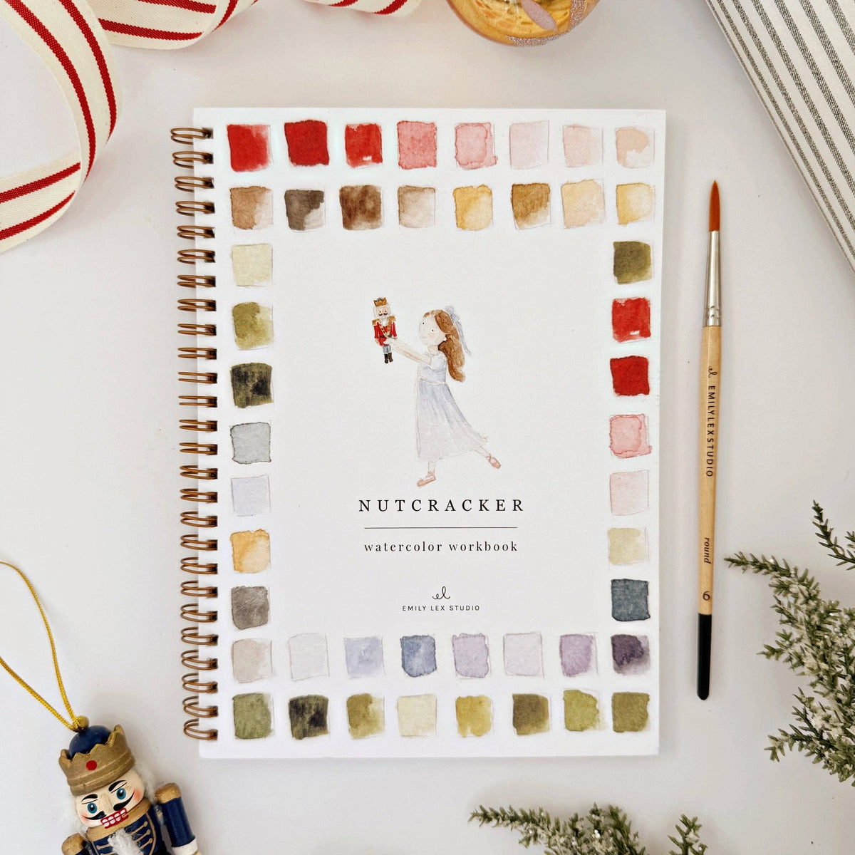 Nutcracker watercolor workbook