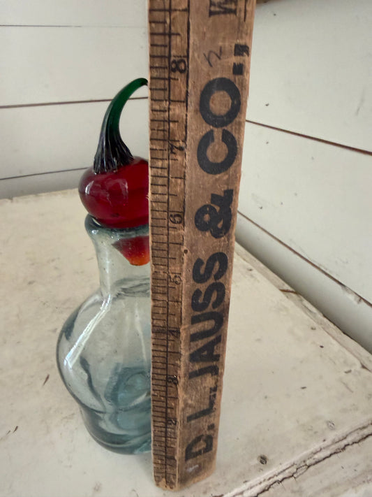 Glass Decanter Red Chili Pepper Stopper