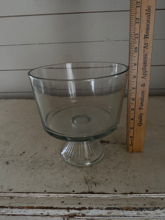 Anchor Hocking Glass Trifle Bowl