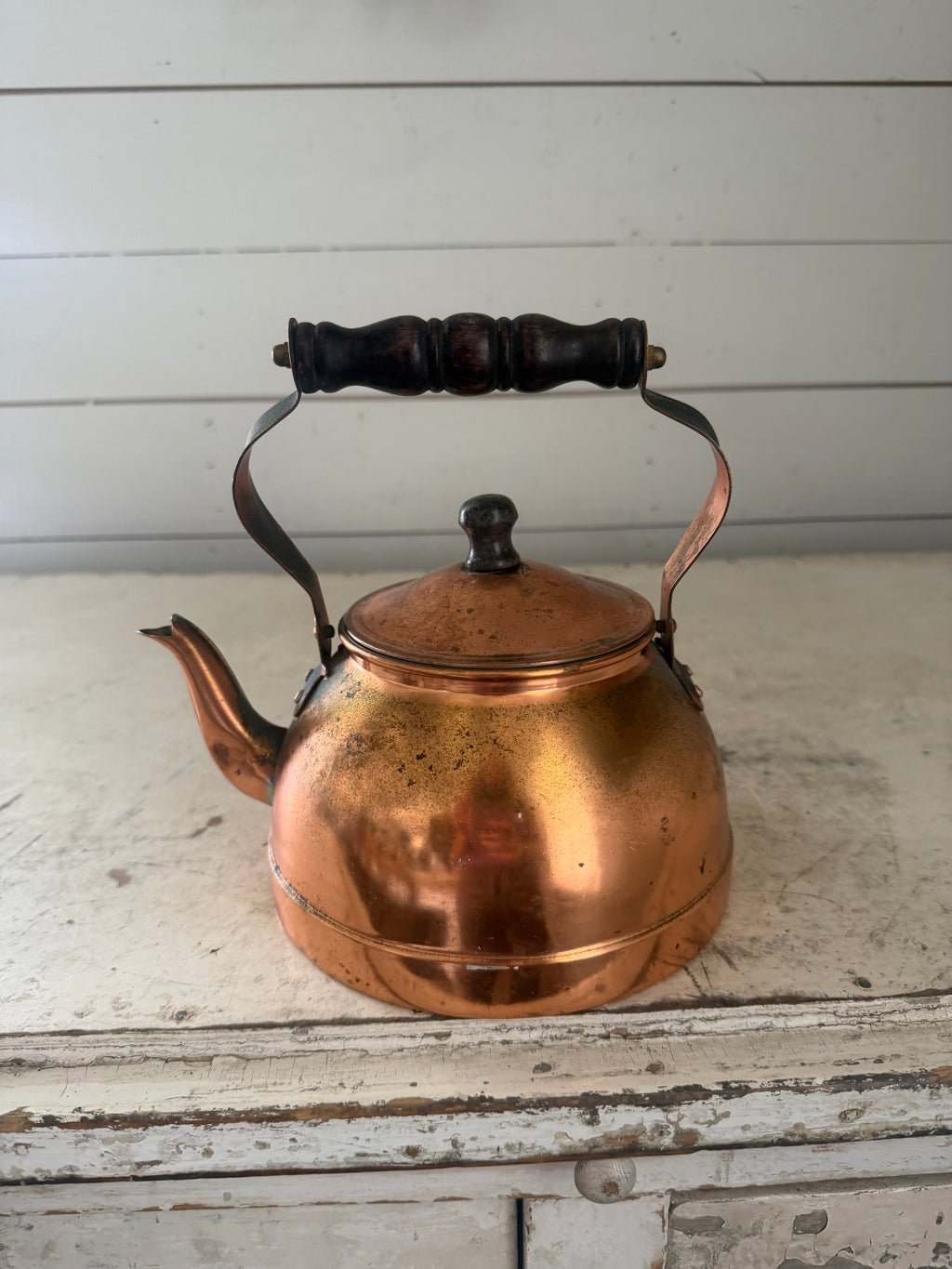 Copper teapot tin lined