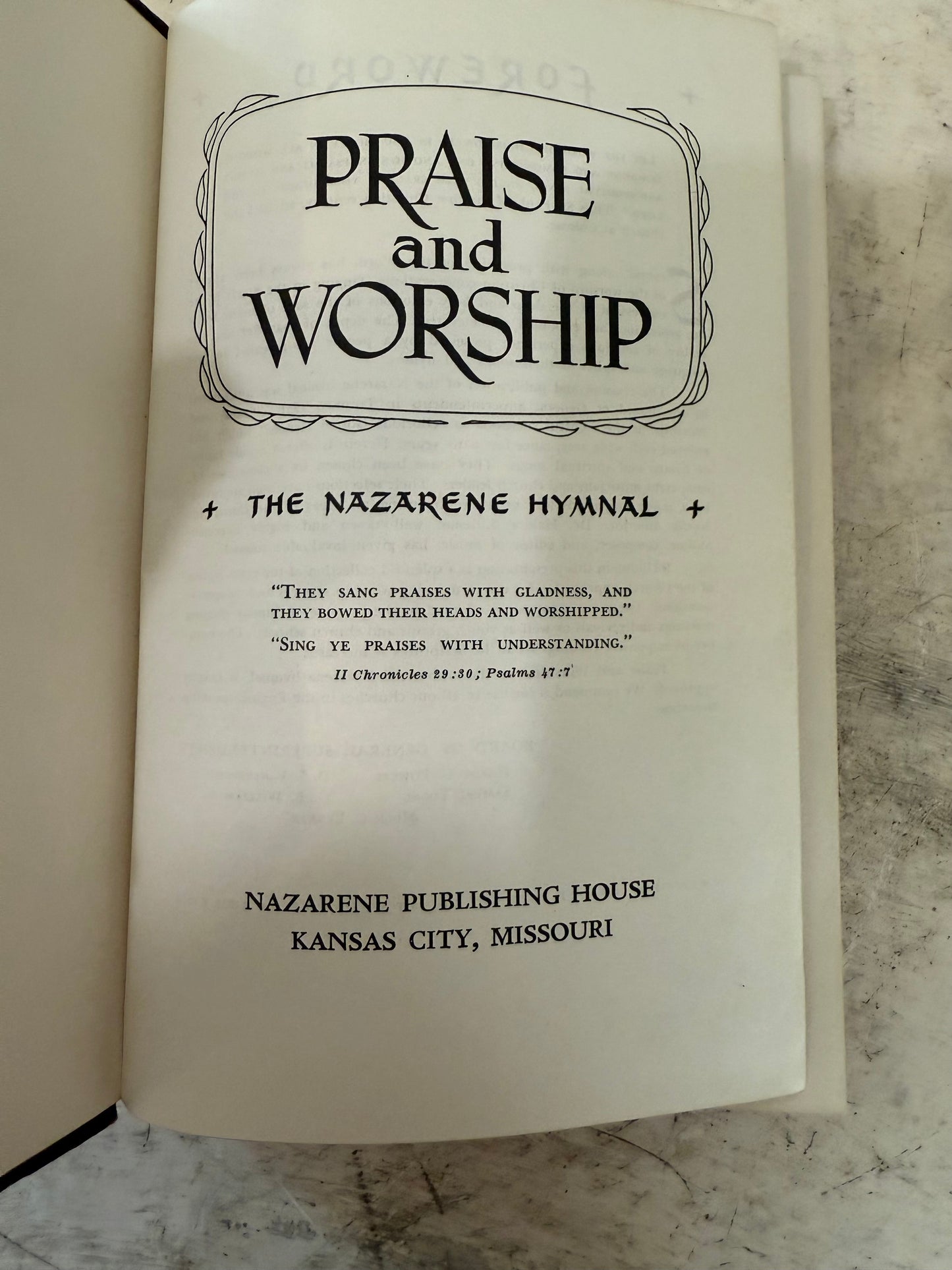 Praise and Worship Hymnal