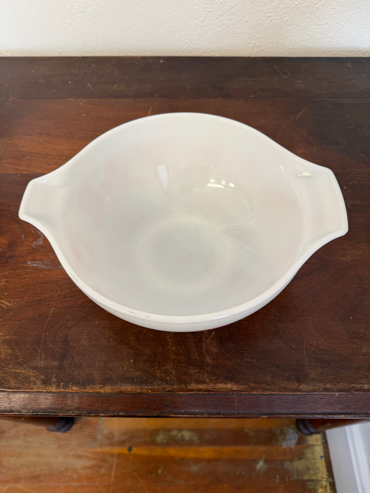 vintage Pyrex Pink Gooseberry Cinderella Mixing Bowl 2 1/2-quart size - 443