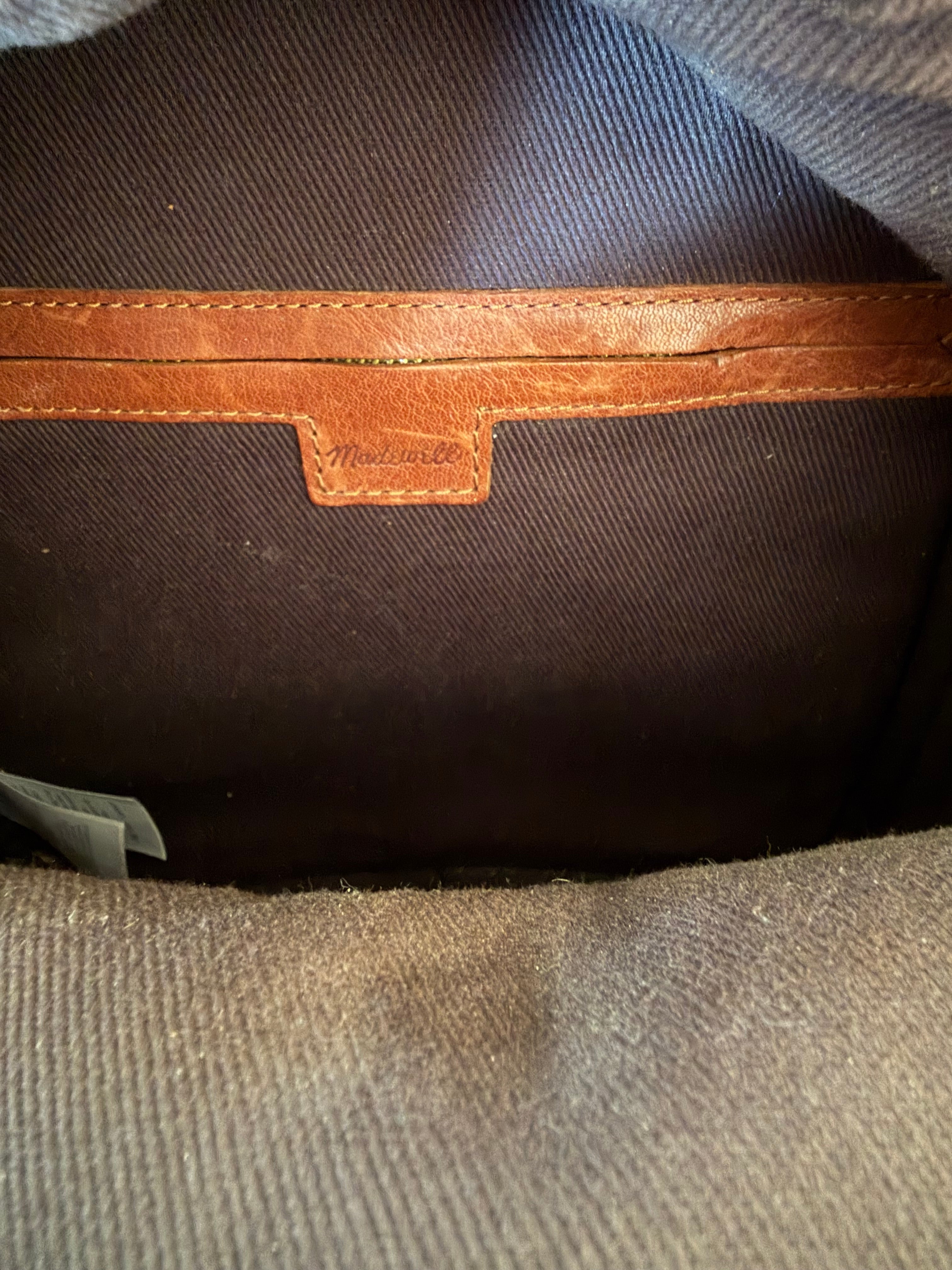 Madewell Lorimer Mini Leather Backpack English Saddle Brown
