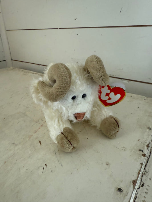 1993 TY BEANIE BABIES ATTIC TREASURES "RAMSEY" THE RAM PLUSH TOY