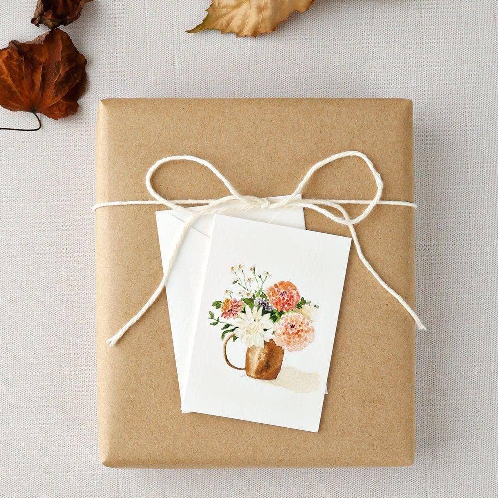 Tarjeta para sobre de mini arreglo Dahlia