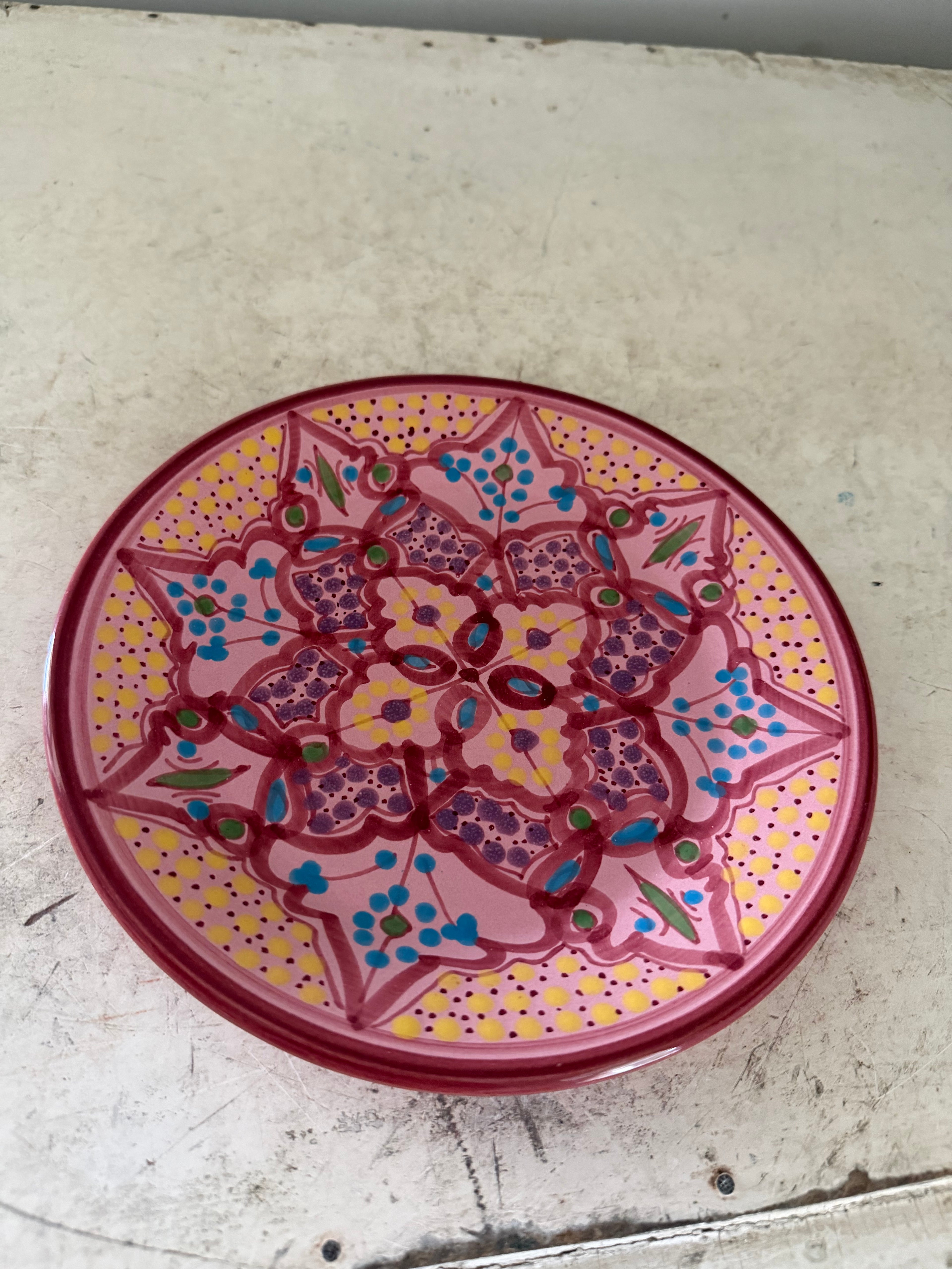 Le Souk Tunisia Handpainted Salad Plate