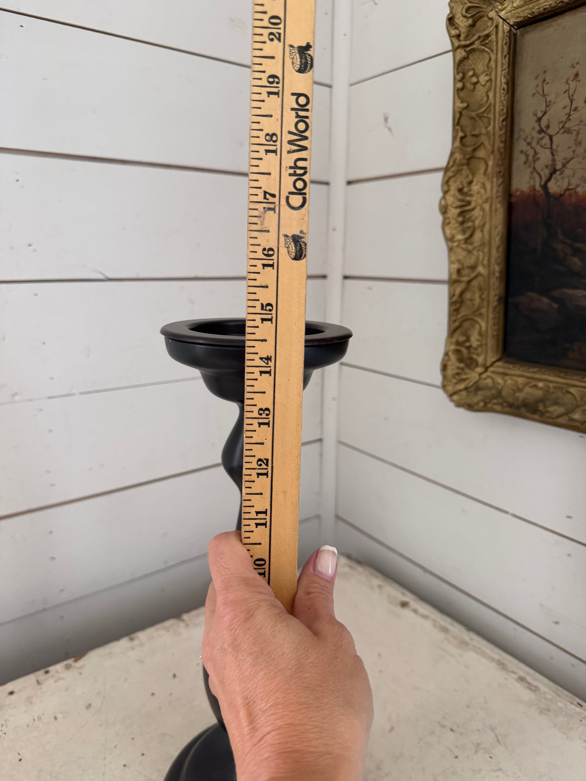 Large Black candlestick will get makeover