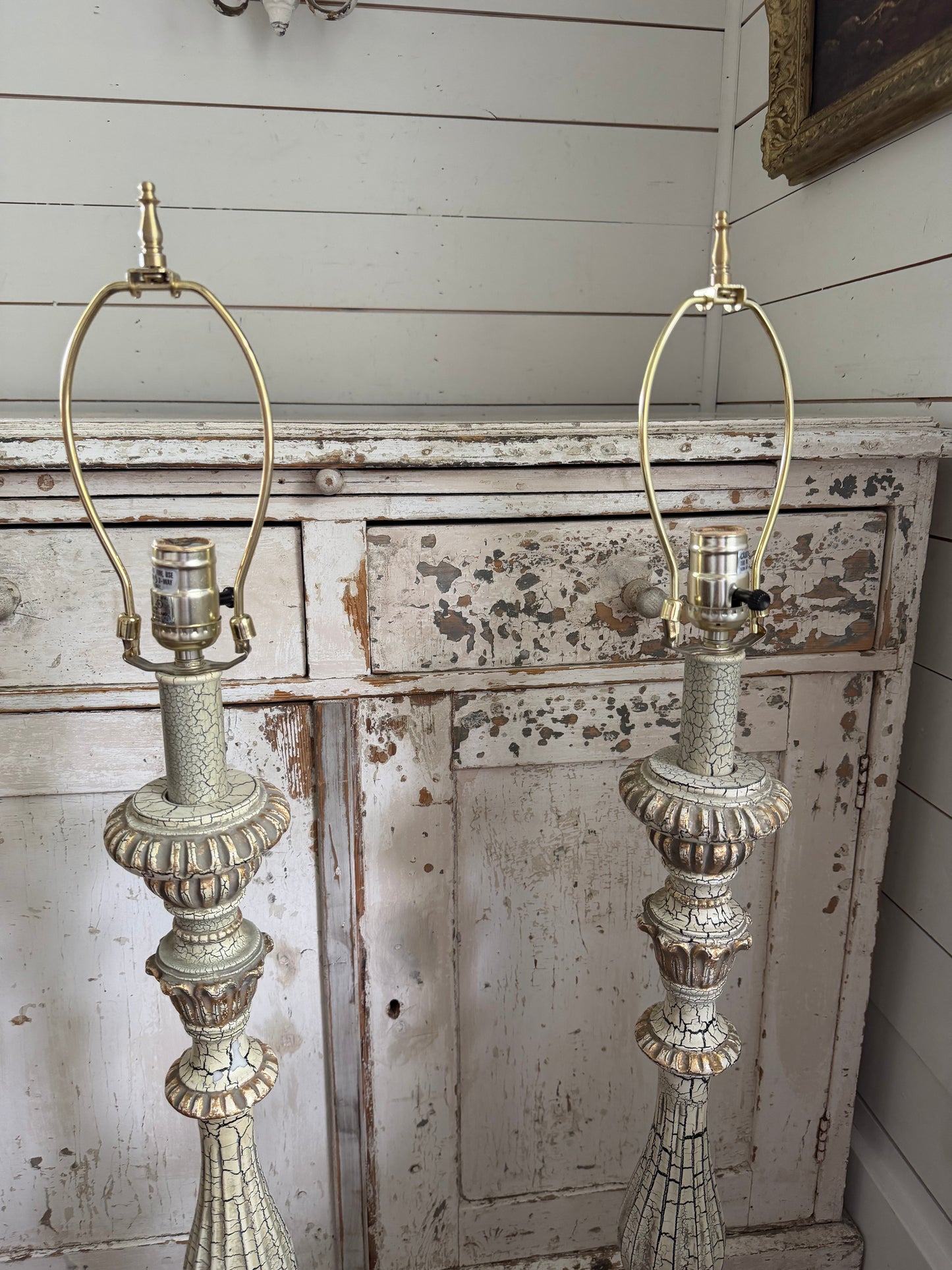 Set of tall French style candlesticks will get makeover