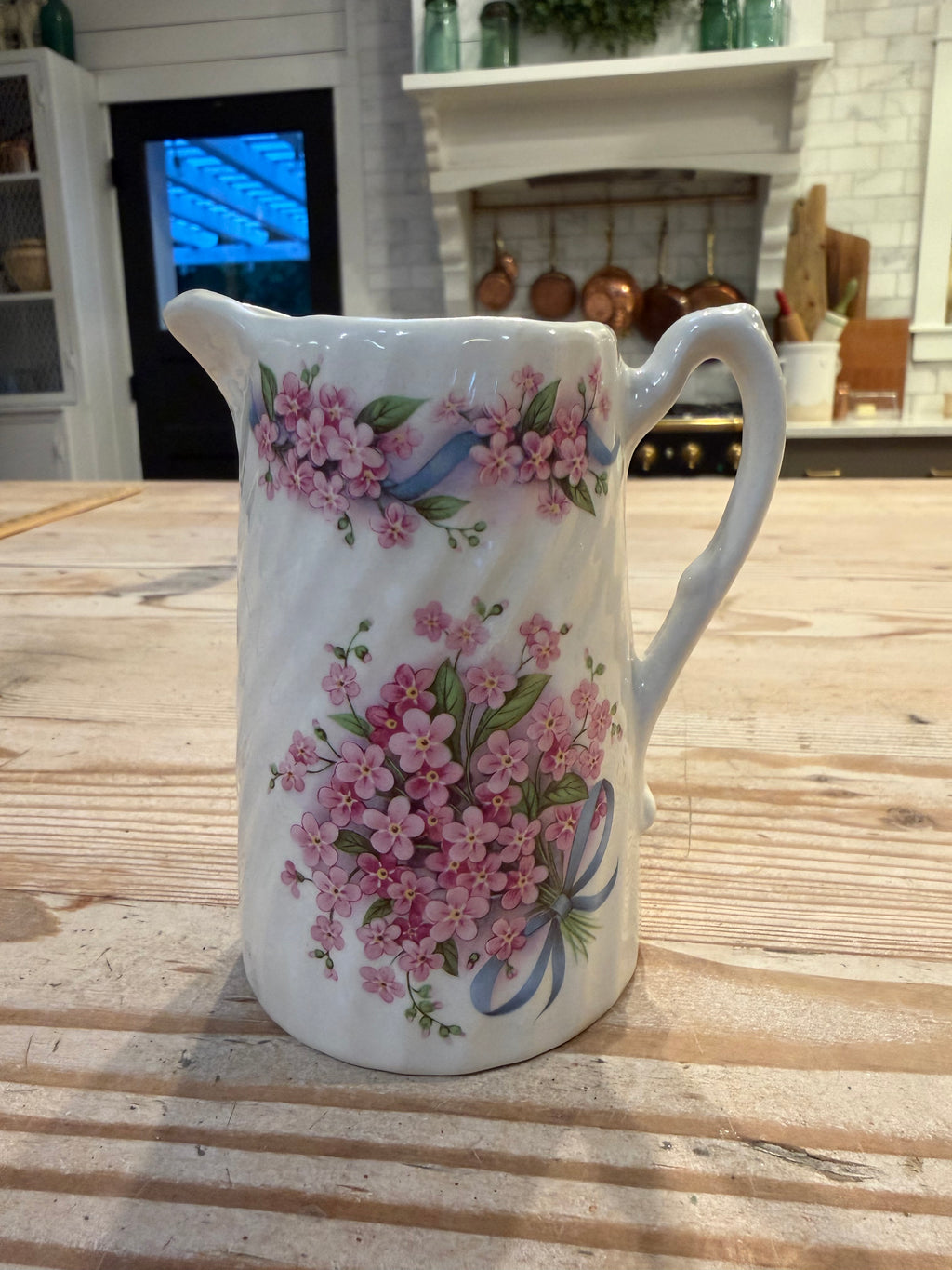 Forget me, not vintage creamer