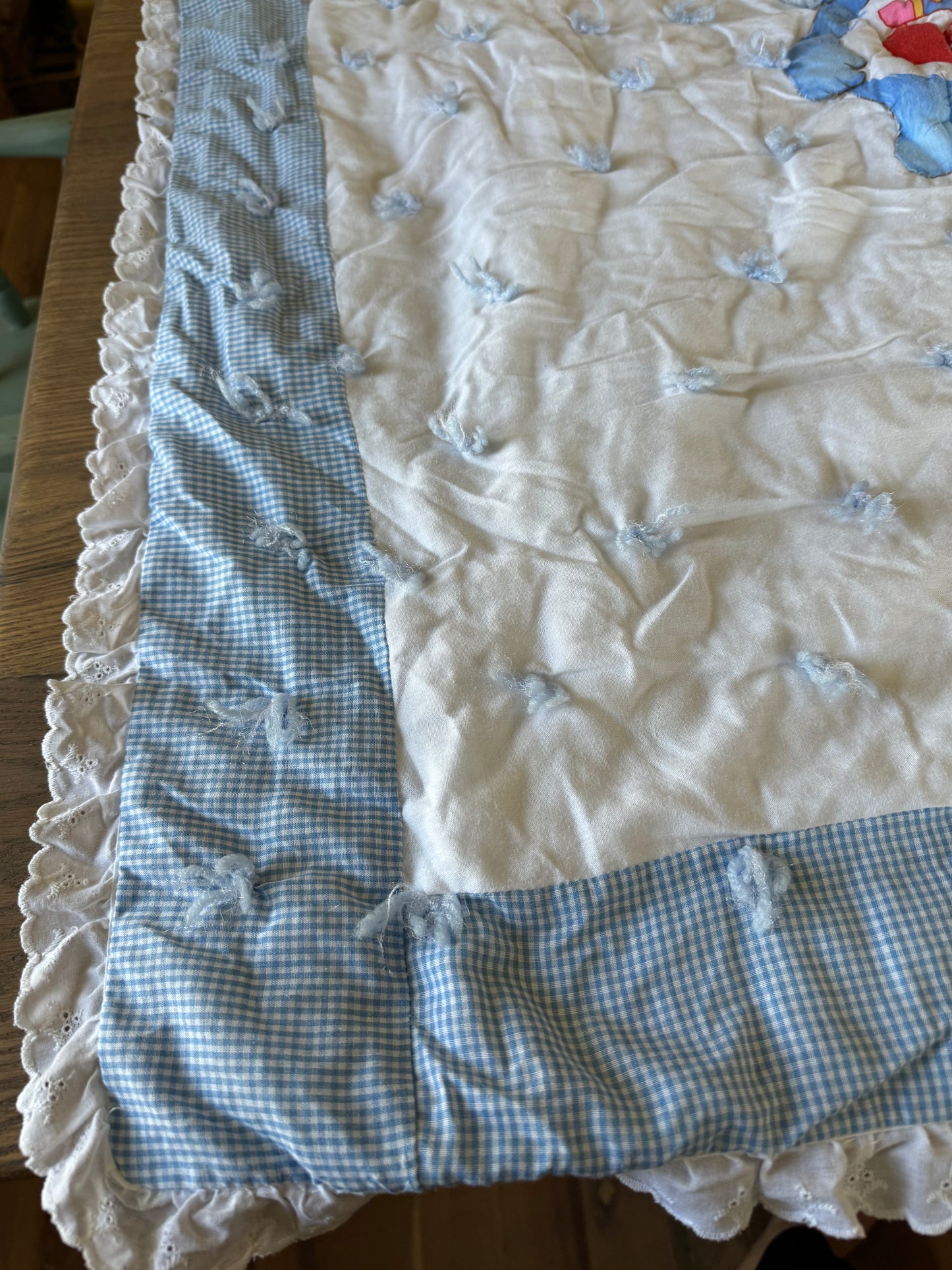 Vintage Carebear Baby Quilt