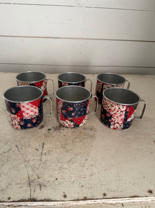 Mirro Mugs Decoupaged - Sold Individually