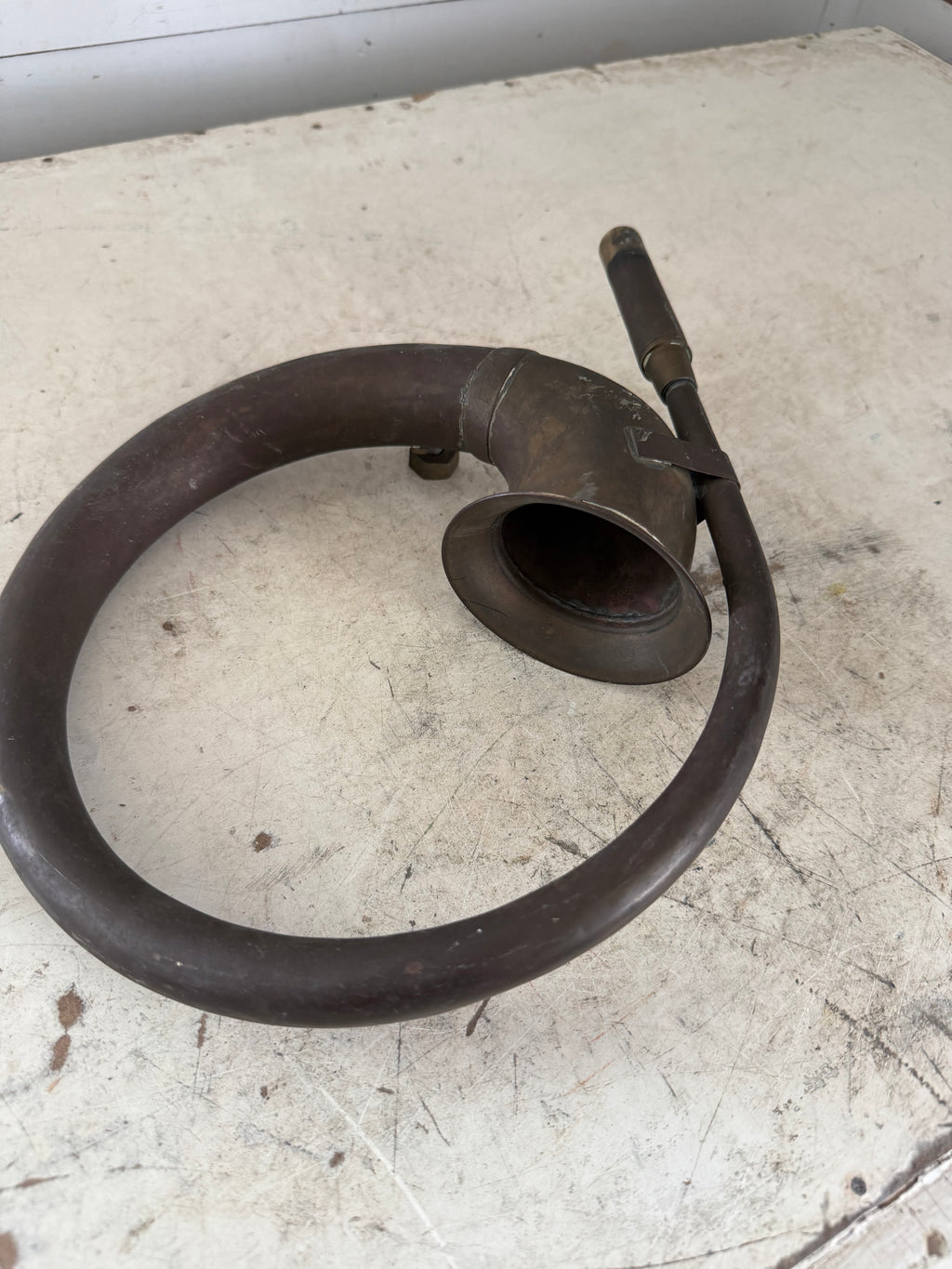 Vintage Antique Brass Car Horn No Bulb 1920's