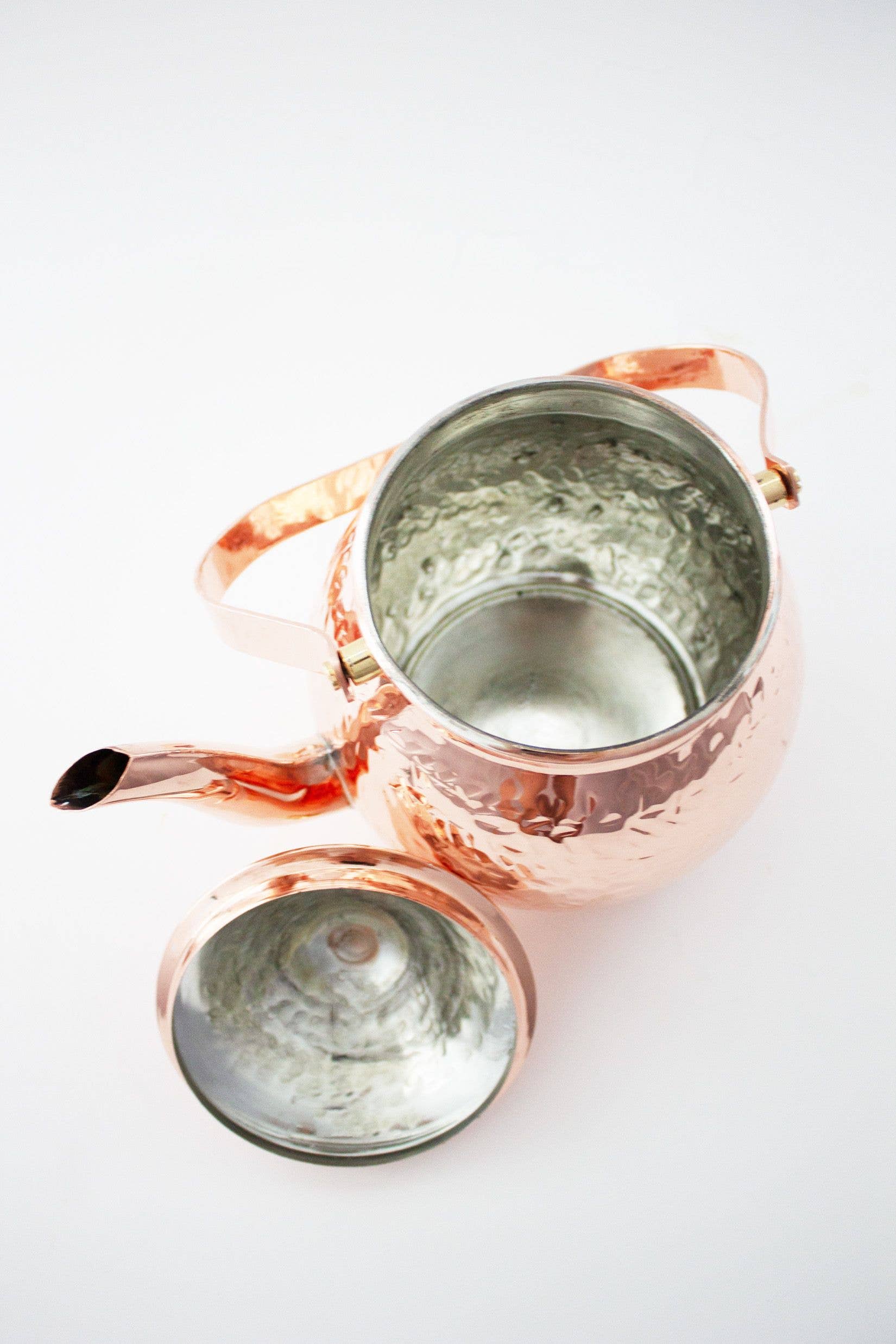 Coppermill Kitchen Vintage Inspired Hand Hammered Teapot - copper