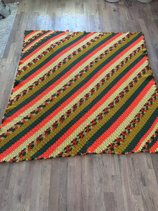 Vintage 70’s Vibe Afghan Throw