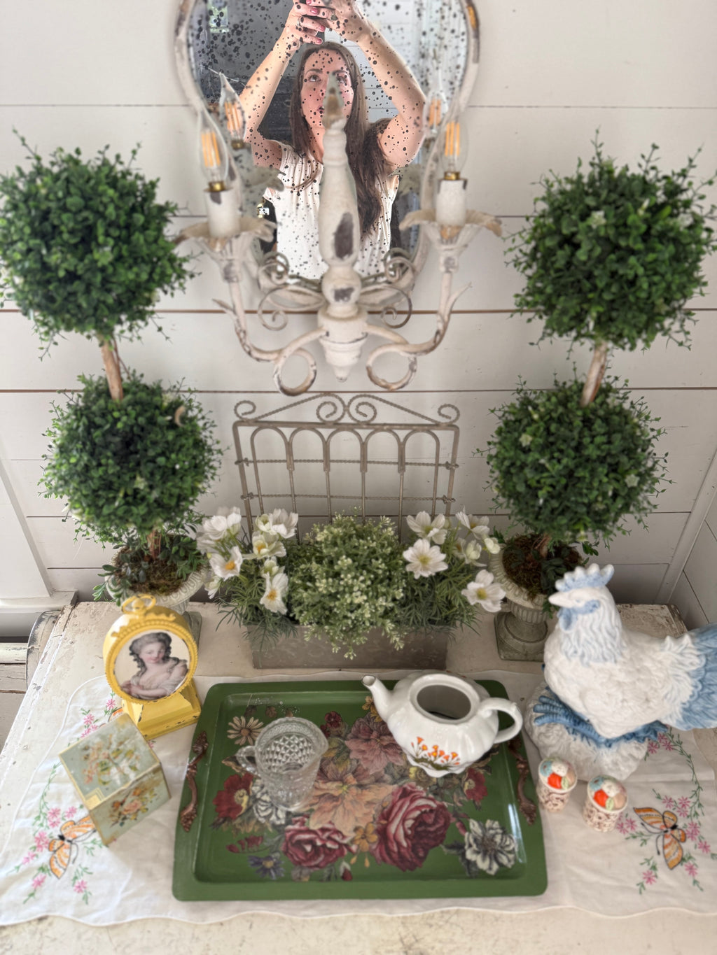 Cottage Styled Vignette as Seen on youtube - sold individually