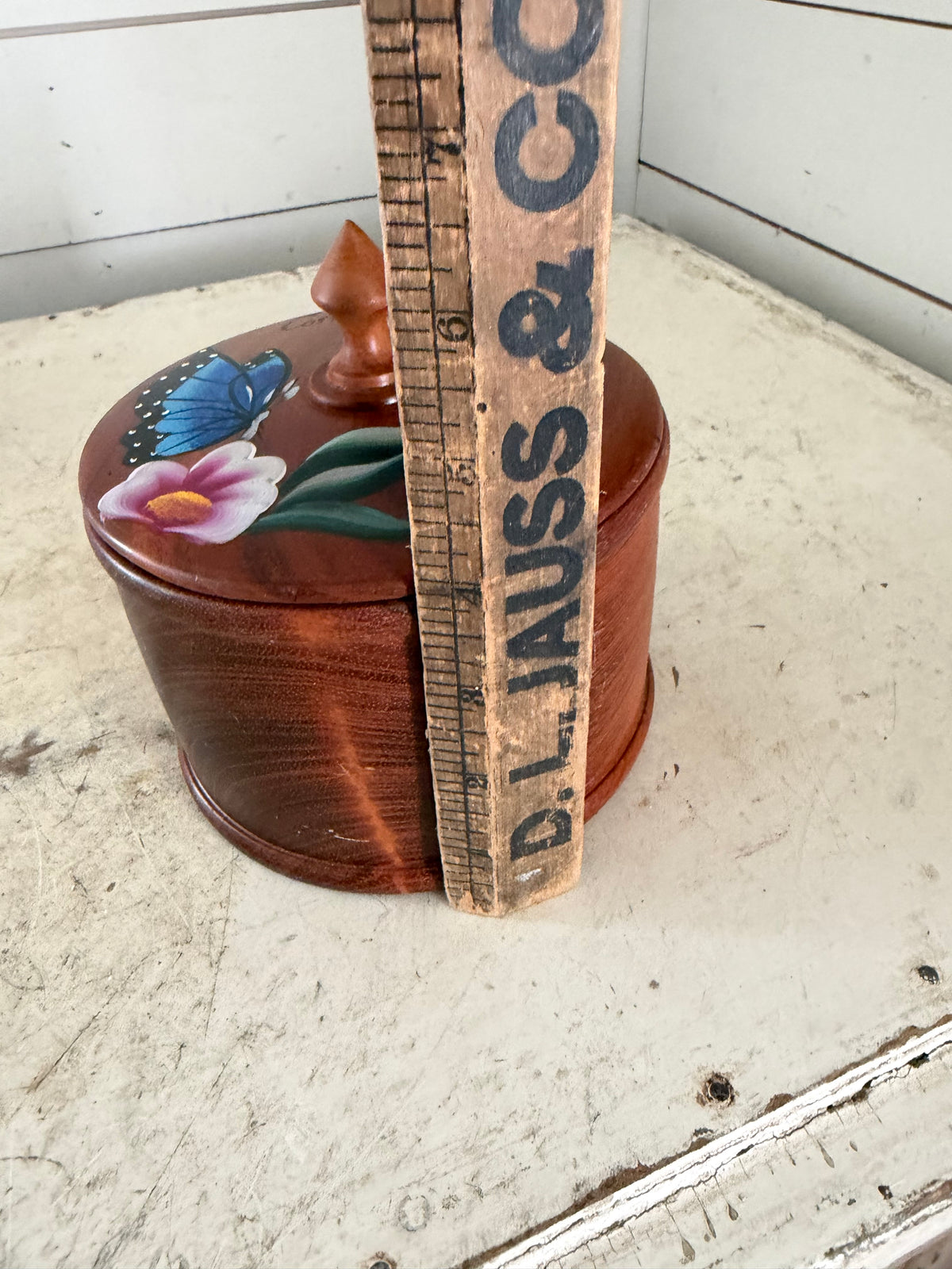 Turned wood canister with lid will get makeover
