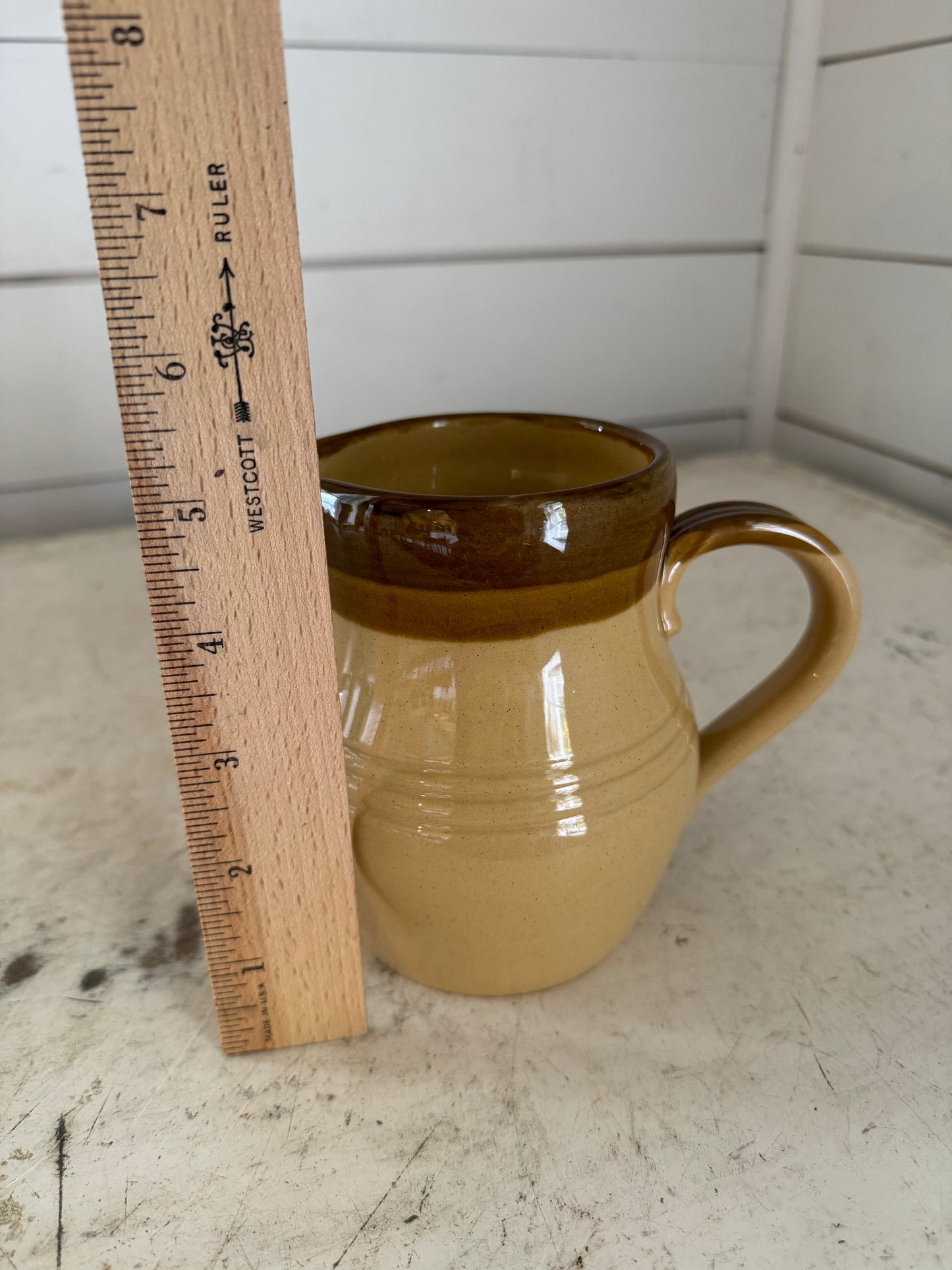 Small stoneware pitcher