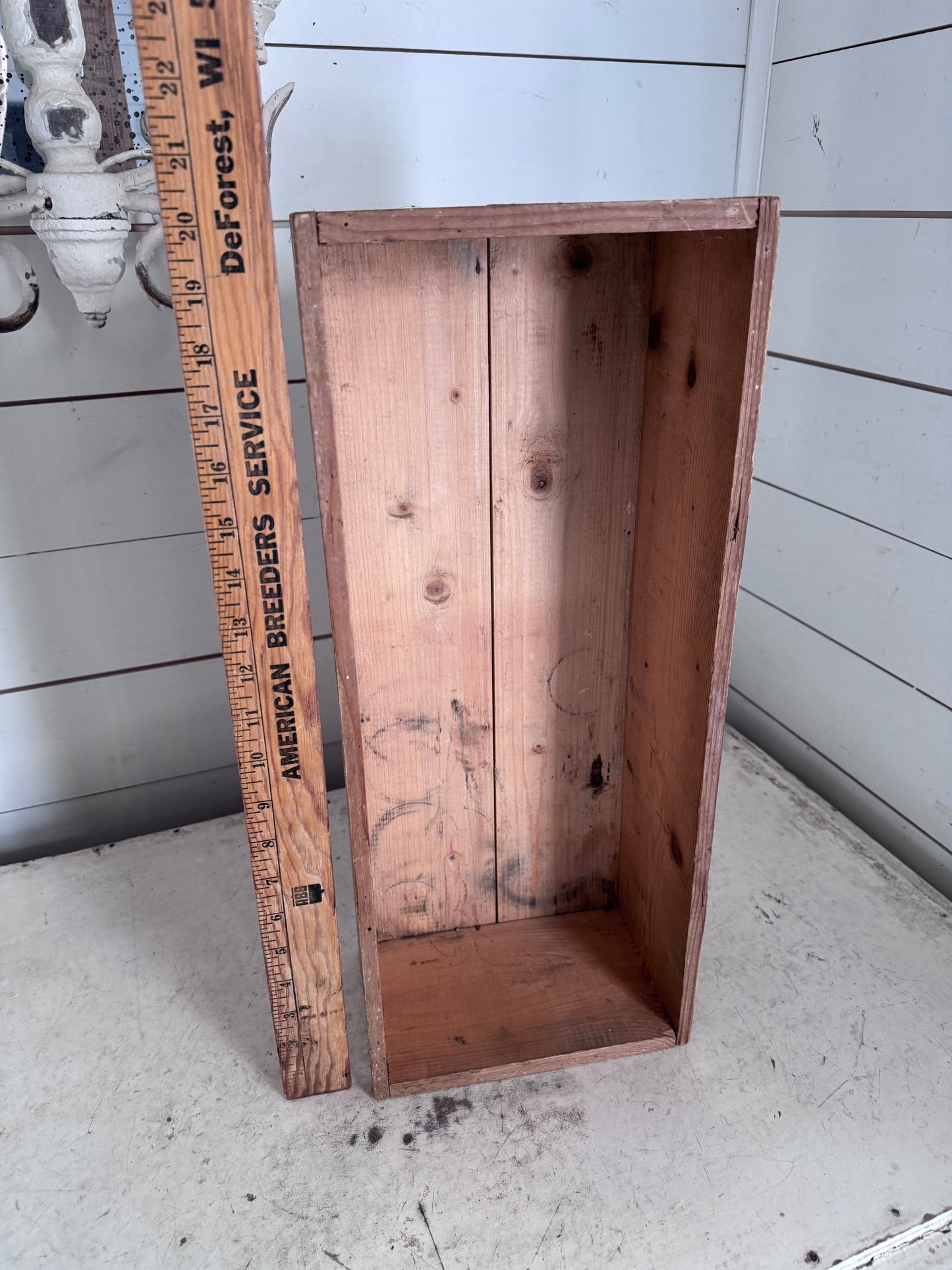 Vintage Wood Crate From England